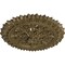 Ekena Millwork Lariah Ceiling Medallion (Fits Canopies up to 1 3/8"), 24 3/4"OD 1 3/8"ID x 3 1/4"P, Mississippi Mud CM24LAMMF - alternate 4